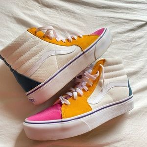 Ladies hightop colorful vans